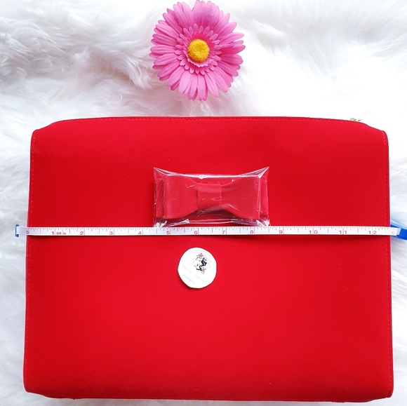 Estee Lauder Makeup Cosmetic Bag TRAIN CASE RED - Picture 6 of 13